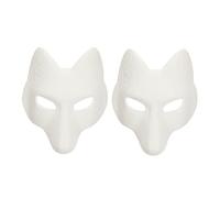 Healvian Lot De 2 Masques De Renard Pour Femmes Masque De Fête En Masque De Prédateur Pour Adultes Masque D'Halloween Masque De L'Énigme Demi-Masque De Cosplay