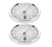 Healvian Lot de 2 mini thermomètres hygromètres : caves à cigares, moniteur précis d'humidité et de température avec jauge analogique de température et d'humidité.
