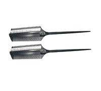 Healvian Lot De 2 Peignes Applicateurs De Teinture Capillaire Double Face Courts, Brosses Pour Coloration Cheveux, Usage Professionnel Et Domicile, Outils Coiffure Polyvalents Pour Salon Et Maison
