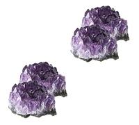 Healvian Lot De 2 Pierres Décoratives En Améthyste Naturelle Décoration De Table Pour La Maison Cristal Résistant À Lusure 2 Pièces X 2