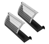 Healvian Lot de 2 Porte-Balles pour Foot en Plastique Noir Filet de Récupération en Maille Résistant Bac de Rangement Petit Format Compatible Tables de Foot pour Salle de Jeux Familiale