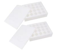 Healvian Lot De 2 Porte-œufs Protections En Mousse Pearl, Support De Stockage Pour 40 Œufs Moyen Format, Résistant Aux Chutes, Pour Réfrigérateur Et Stockage Domestique