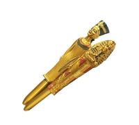 Healvian Lot de 2 Stylos à Bille Artisanaux Forme Pharaon Égypte, Design Figurine Unique, Stylo à Bille pour Étudiants et Bureau, Souvenirs Égypte, Présent Original, Style Style Aléatoire
