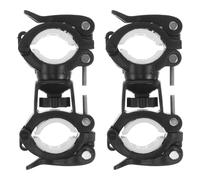 Healvian Lot de 2 Supports de Lampe Torche pour Guidon de Vélo Rotation 720° à Rotule Clips de Fixation Robustes pour VTT et Éclairage de Plein Air Adaptable et Stable Montage Rapide