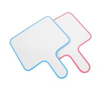 Healvian Lot de 2 Tableaux Blancs Effaçables à Sec Double Face Petits Tableaux Portables Cadre Bleu et Rose Pagaies D’Écriture Pratiques pour Réunions Enseignement Juges et Jeux