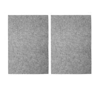 Healvian Lot de 2 Tapis de Feutrine Gris 40x60 Cm pour Calligraphie Chinoise, sous-Main Absorbant en Laine Épaisse, Accessoire Bureau pour Peinture et Dessin, Matériel de Calligraphie