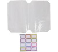 Healvian Lot de 20 Films Auto-adhésifs Transparents Givrés pour Livres, Couverture Imperméable en Plastique, Taille 22k Petit Format, Protection Solide pour Étudiants à L'école Bureau