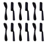 Healvian Lot de 20 Peignes Peignes Professionnels pour Coloration Capillaire pour Cheveux en Plastique Solide 10 Ovales Outils de Salon Coiffure pour Application Précise de Colorant
