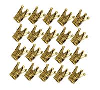 Healvian Lot de 20 Pendentifs en Alliage de Couronne Breloques Métal Dorées Kit DIY pour Création Bijoux Accessoires Bracelets et Colliers Décoration Cosplay et Scrapbooking