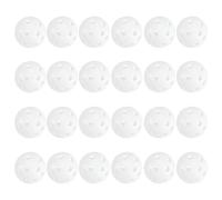 Healvian Lot de 24 D’entraînement de Golf Perforées Blanches en Plastique Léger, Boules de Jeu pour Pratique Sportive et Échauffement, Adaptées pour Golf et Tennis, et Faciles à Lancer