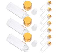 Healvian Lot De 24 Flacons Vides Pour Échantillons De Parfum Et D'Huile Petits Flacons En Verre Transparents Avec Couvercles Parfaits Pour Les Loisirs Créatifs