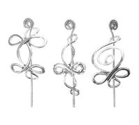 Healvian Lot de 3 bâtons à cheveux chinois pour femmes : baguettes décoratives en alliage vintage - bâtons à cheveux en métal inspirés des bijoux vikings