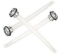 Healvian Lot de 3 Becs Verseurs Portables en Aluminium Filtres Intégrés Embouts Flexibles 35Mm 43Mm et 45Mm pour Bidons D’Essence et Diesel Accessoires Pratiques pour Remplissage