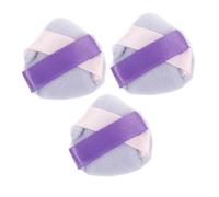 Healvian Lot De 3 Mini Éponges À Maquillage Triangulaires En Velours Faciles À Nettoyer