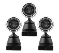 Healvian Lot de 3 Mini Signaux Lumineux LED Verts pour Maquettes de Trains Accessoires pour Modélisme Ferroviaire Ornement Maison de Poupée Éclairage Miniature pour Table à Sable et