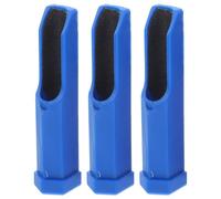 Healvian Lot de 3 Outils de Finition pour Embouts de Queue de Billard Lime et Brunissoir en Plastique Bleu Kit de Réparation Compact pour Précision et Restauration Rapide des Queues de