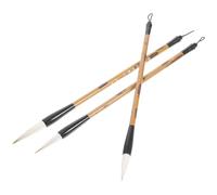 Healvian Lot de 3 Pinceaux de Calligraphie Chinoise Multi-usage, Stylo de Calligraphie Pratique Pointe Résistante pour Dessin, Peinture et Écriture Artistique