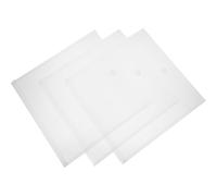 Healvian Lot de 3 Pochettes Transparentes Extensibles en Polypropylène 32 CM avec Fermeture Auto-Agrippante Organiseur de Documents Imperméable pour Scrapbooking et Classement Bureau