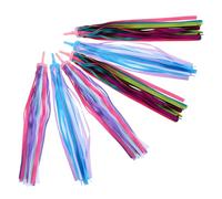 Healvian Lot de 3 Rubans Colorés pour Guidon de Trottinette et Draisienne 32 Pièces par Set Accessoires Légers et Décoratifs pour Vélo Garçon et Filles Banderoles Festives pour Balades