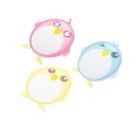 Healvian Lot De 3 Serviettes De Bain Exfoliantes En Forme De Pingouin Pour Enfants Agréables Toucher Faciles À Nettoyer Couleur Aléatoire