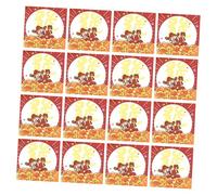 Healvian Lot de 30 Blocs-Notes Autocollants à Thème Divin Papier Repositionnable Mini-Carnets Colorés du Nouvel An Motif Fortune pour École Bureau et Fêtes D’Hiver