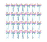 Healvian Lot de 30 Marque-Pages en Métal et PVC - Pinces Multifonctions Anti-Déformation pour Carnet et Dossiers - Pinces à Livre Ludiques pour Bureau École et Organisation de Documents