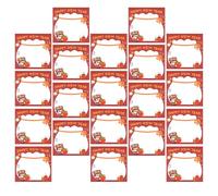 Healvian Lot de 30 Set de Sets de Blocs-notes Adhésifs Rouges Festifs 7,6 Cm à Motifs de Dessins Animés Nouvel An 2026 - Autocollants Saisonniers pour Bureau et Maison, Papiers pour Prises