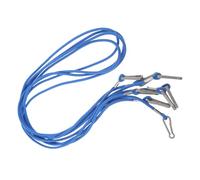 Healvian Lot de 4 Attaches Élastiques pour Moufles d'hiver en Nylon Bleu Lanière Anti-Perte Réglable pour Moufles Garçon et Filles pour Ski Luge et Activités Extérieures Hivernales