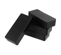 Healvian Lot De 4 Boîtes à Thé En Fer-blanc Rectangulaires Mate, Mini Boîtes Métalliques Portables Fermeture Hermétique, Rangement De Sachets Et Feuilles De Thé En Voyage Et Présent