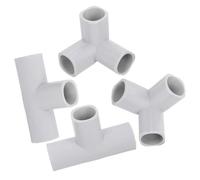 Healvian Lot de 4 Connecteurs en Acier pour Barrière de Sécurité Bébé Pièces de Rechange en T et Triangle Accessoires Compatibles Parc à Jeux Pliable Installation Facile et Solide