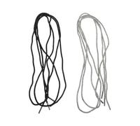 Healvian Lot de 4 Lacets Ronds Noirs à Cristaux 120 Cm, 4 Mm de Largeur, Cordons Décoratifs Brillants pour Chaussures et Sweats à Capuche, Lacets Pailletés Ab Multicolores et