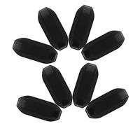 Healvian Lot De 4 Paires De Pieds De Valise Stabilisateurs De Pieds pour Valises À roulettes Kit De Réparation De Bagages avec Vis Support De Bagage en Plastique Noir