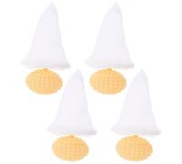 Healvian Lot de 4 Pièges à Peluches Flottants pour Machine à Laver, Paquet Filtrants Réutilisables en Maille Résistante Jaune, Attrape-poils pour Linge, pour Animaux Domestiques