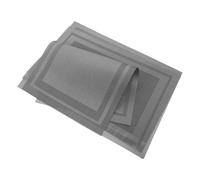 Healvian Lot de 4 Tapis de Table Manucure Noirs Coussin Repose-mains Tissé Russe, Protection Réutilisable pour Poste de Nail Art, Compact et Portable pour Salons et Usage