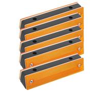 Healvian Lot de 5 Balises Réfléchissantes Routières Rectangulaires Jaunes Marqueurs de Sécurité pour Allées et Parkings Réflecteurs de Signalisation Haute Visibilité pour Autoroutes et