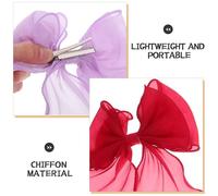 Healvian Lot de 5 barrettes à cheveux en tulle : pinces à cheveux en maille souple pour femmes avec longs rubans, idéales pour les occasions quotidiennes et spéciales.