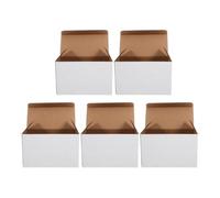 Healvian Lot de 5 Boîtes D’Expédition en Carton Ondulé Blanc 16 X 8 X 10 CM Pliables et Recyclables Boîtes Robustes pour Emballage Courrier Déménagement et Stockage Professionnel