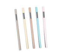 Healvian Lot de 5 Crayons à Dessin Réutilisables à Vie en Métal Corps Transparent, Mines Remplaçables, Couleurs Assorties pour École, Croquis et Travaux Artistiques