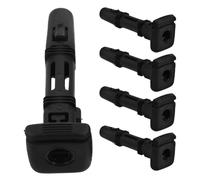 Healvian Lot de 5 Guides D'appuie-tête Voiture en Plastique Noir, Tubes D'insertion Réglables Système de Verrouillage, Accessoires pour Maintien et Réglage des Tiges D'appui-tête,