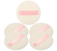 Healvian Lot de 5 Houppettes à Poudre de Flocage pour Maquillage Confortable Applicateur Cosmétique Doux et Pratique Adaptées Visage et Corps Poudre Décorative Usage Quotidien