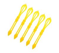 Healvian Lot De 5 Mini Fouets Multifonctions Pour Coloration Capillaire En Plastique Jaune Réutilisable
