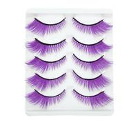 Healvian Lot de 5 paires de faux cils Manga en grappes - Extensions de cils naturels et vaporeux pour Halloween, fête, scène, cosplay, maquillage