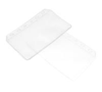Healvian Lot de 5 Pochettes pour Classeur à 6 Anneaux, Format A7, en Pvc Transparent, Paquet de Rangement Extra Épais Fermeture Éclair, Recharge Poche Perforée, Bureau et Organisation