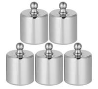 Healvian Lot de 5 Poids D’étalonnage M2 100g en Acier Chromé pour Balance Numérique, Outil Pédagogique Précis, Matériel D’étalonnage pour Laboratoire, École Cuisine