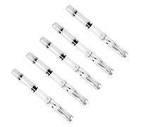 Healvian Lot de 5 Stylos-Plumage Rechargeables pour Calligraphie Feutres Aquarelle Pointe Douce en Fibres Synthétiques Design Portable pour Dessin Écriture et Études