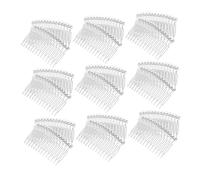 Healvian Lot De 50 Peignes À Cheveux Transparents En Plastique Décoration Pinces À Cheveux Nœuds Barrettes Peigne De Mariage