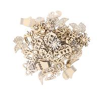 Healvian Lot de 50 Pendentifs à Suspendre Décoration Sapin de Noël Artisanale Légère et Solide Motifs Variés pour Ambiance Festive Familiale pour Décoration Intérieure Style Aléatoire