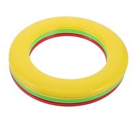 Healvian Lot de 6 Anneaux Volants en Plastique - Disques Volants Ronds Creux de 25 cm - Activités familiales en extérieur - Jouets légers et faciles à Lancer