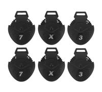 Healvian Lot de 6 Étiquettes Numériques Rotatives Interchangeables en Plastique pour Couvre-Têtes de Golf, Accessoires de Golf Pratiques et Flexibles, Marqueurs de Score Adaptés aux Bois