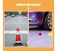 Healvian Lot de 6 Feux Clignotants de Signalisation Portables pour Véhicule Utilitaire Polypropylène Résistant aux Intempéries Feux de Détresse Latéraux Compacts pour Voiture Camion et